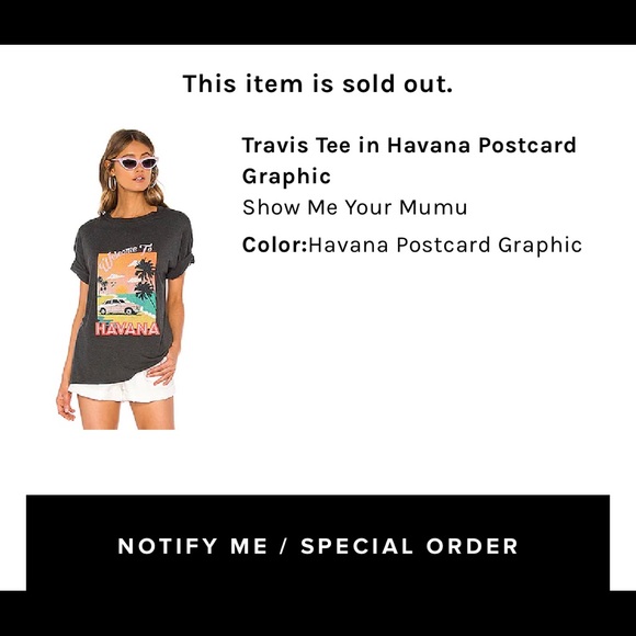 Show Me Your Mumu Welcome to Havana tshirt S - Picture 4 of 4